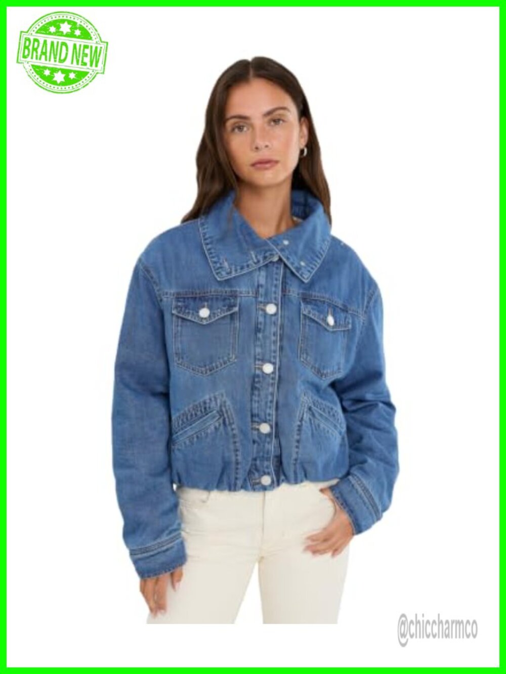 [BLANKNYC] Side Quest Blue Denim Jacket
